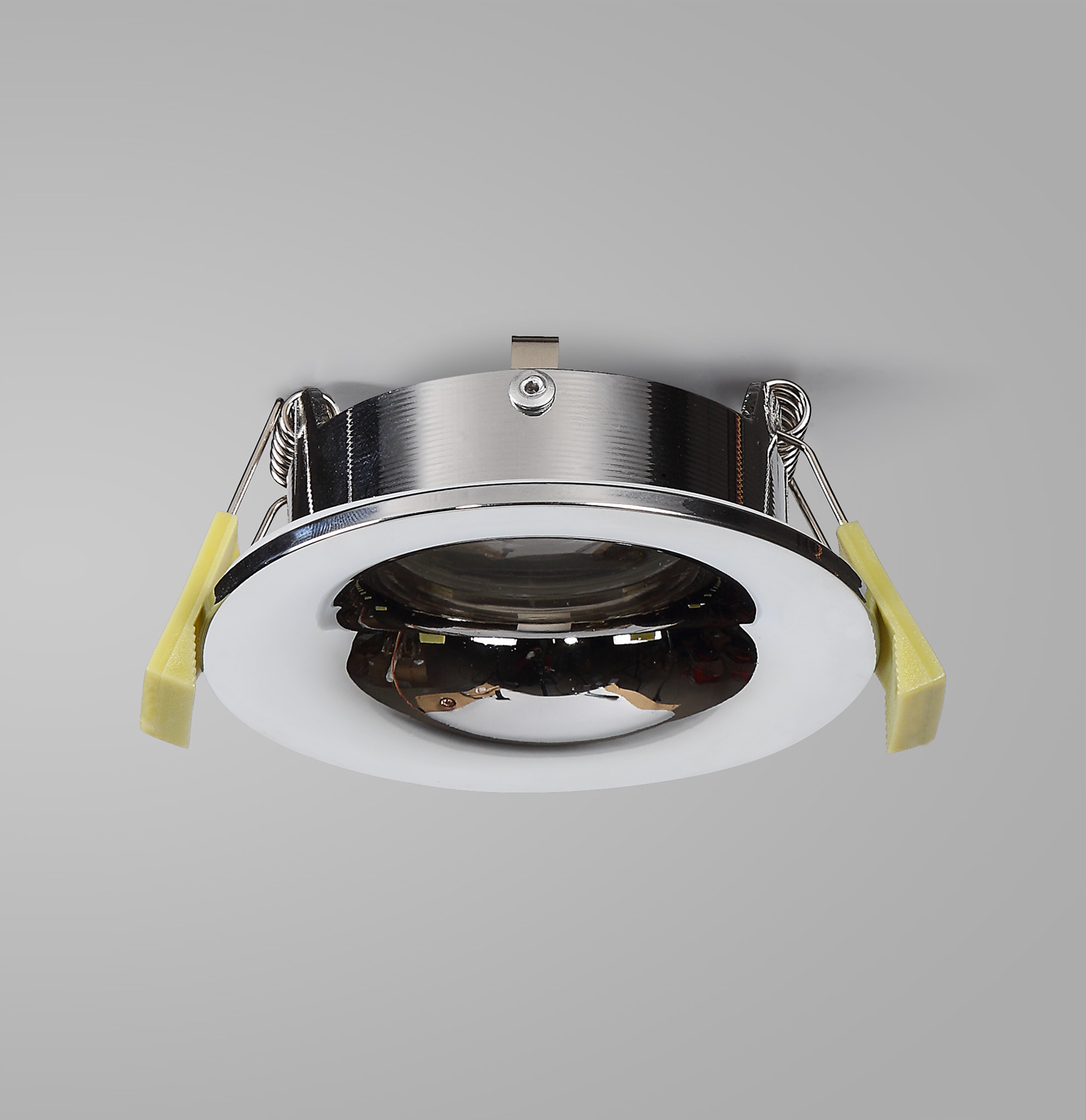 Bruve GU10 Recessed Round Polished Chrome IP65 Downlighter, Cut-Out 68mm DX200402  Dlux Bruve IP65